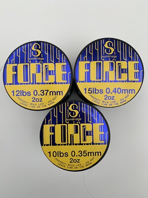 Force Süßwasserschnur - Wählen Sie 3x verschiedene 2oz Bulk Spulen - 2/3/4/5/6/8/10/12/15