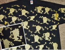 VINTAGE TASMANIAN TAZ DEVIL LOONEY TUNES LT WARNER BROS ALL OVER PRINT SHIRT 2XL