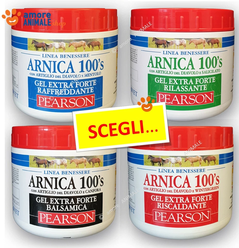 Arnica Gel 100's Pearson 500 ml → Raffreddante Riscaldante Balsamica Rilassante