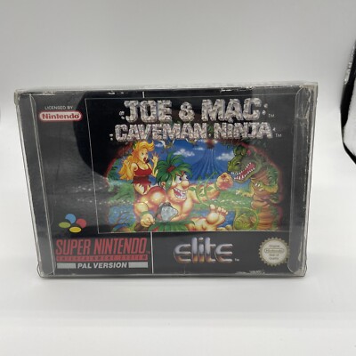  -SNES--JOE & MAC: CAVEMAN NINJA -CIB- Akzeptable Box-