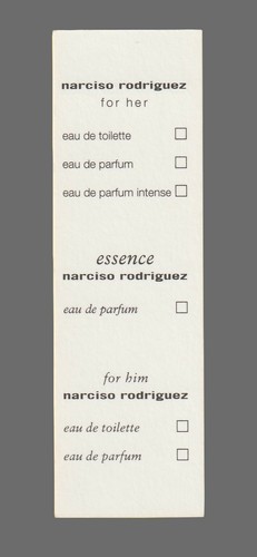 Carte publicitaire - advertising card - Narciso Rodriguez recto verso - Picture 2 of 2