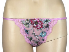 VICTORIA'S SECRET DREAM ANGELS FLORAL EMBROIDERED THONG PANTY XS S M L XL XXL