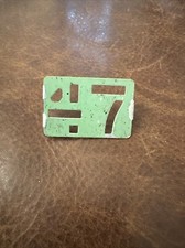 1947 vintage CONNECTICUT License Plate METAL Registration TAB Date Tag CT 47