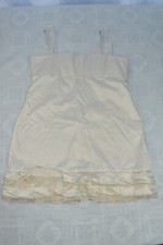 Alice & Olivia Dress Size M Strap Satin Empire Waist Short Ruffled Hem Pre-owned