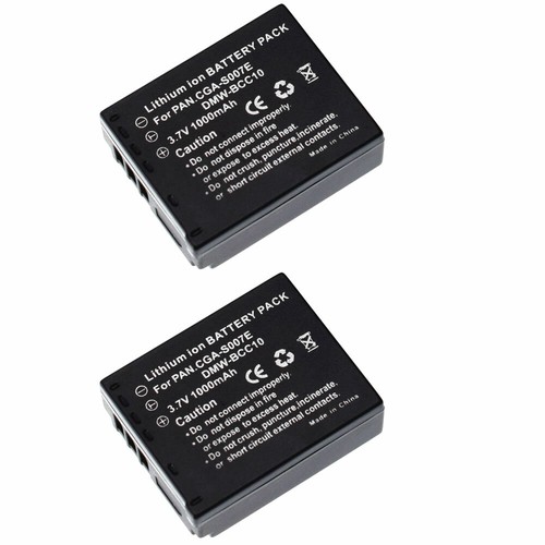 2X Batería para Panasonic Lumix DMC-TZ1 TZ15 DE-A25 CGA-S007E DMC-TZ3K DMC-TZ4S - Imagen 2 de 10