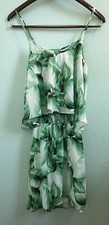 Show Me Your Mumu Palm Leaf Spaghetti Strap Back Cut Out Drape Dress, Size S