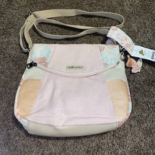 Sakroots Foldover Sling Crossbody Purse Messanger Bag Pink Flower Power