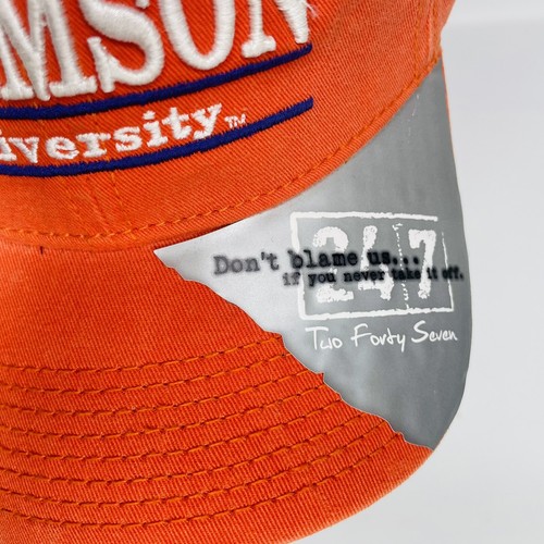 The Game | Clemson Tigers | Hat Cap | Relaxer Orange | Strap back NWT. - Picture 3 of 10