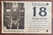 San Camillo De Lellis Beichtvater, Andachtsbild Des Tages Dienstag 18 Juli 1933