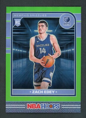 2024-25 ZACH EDEY 006/149 PANINI HOOPS NEON GREEN ROOKIE RC #25 | eBay