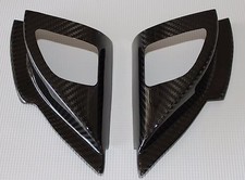 Mitsubishi Lancer Evo X Tweeter Speaker Covers Front Doors - 100 Carbon Fiber