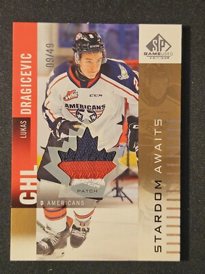 23-24 CHL SPGU Lukas Dragicevic Stardom Awaits Patch #/49     Seattle Kraken