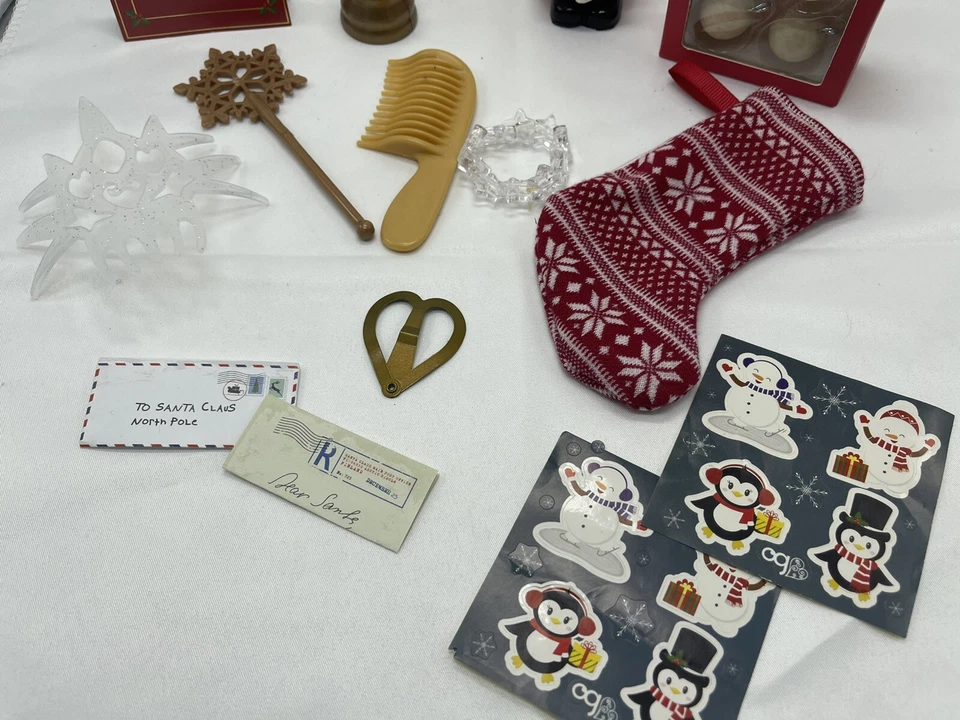 Lote Medias Nuestra Generación Navidad Adviento 18" Muñecas Guante de Nieve Gnomo Letra Foto 3 de 3