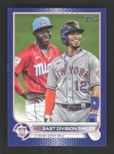 NL East Division Smiles 2022 Topps Royal Blue #98