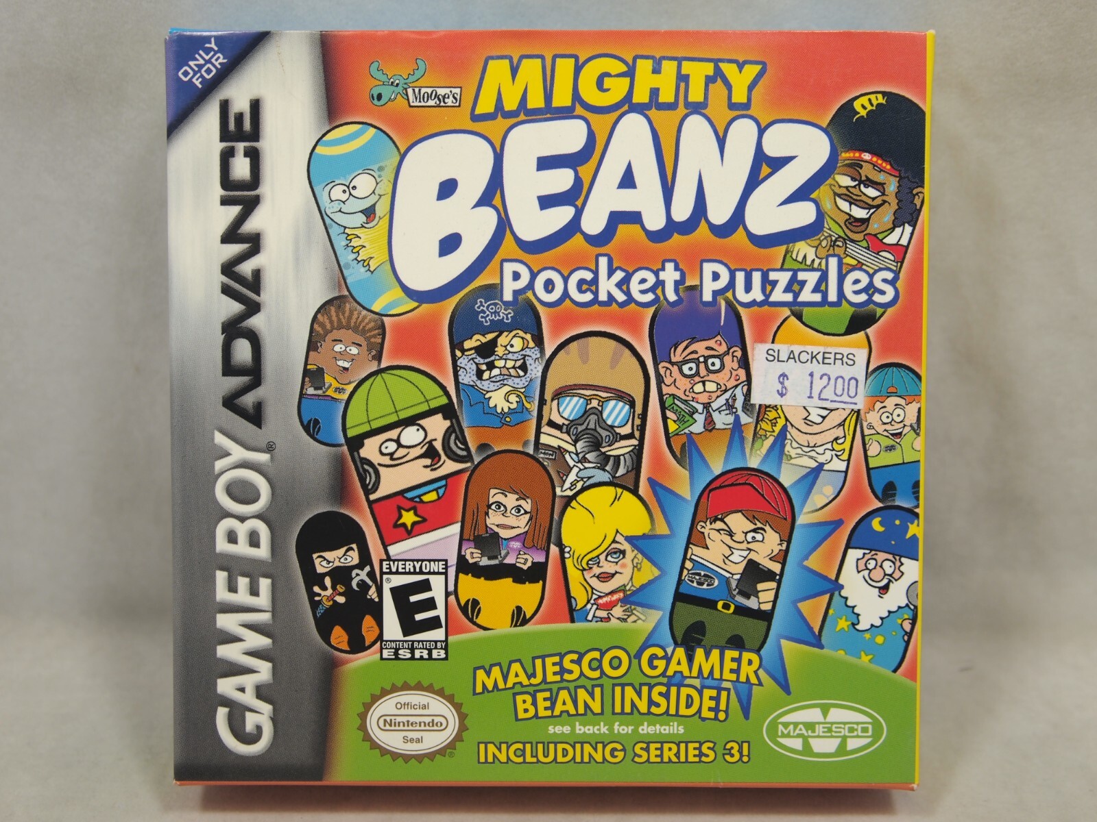 Mighty Beanz Pocket Puzzles (Game Boy Advance | GBA) Authentic BOX ONLY