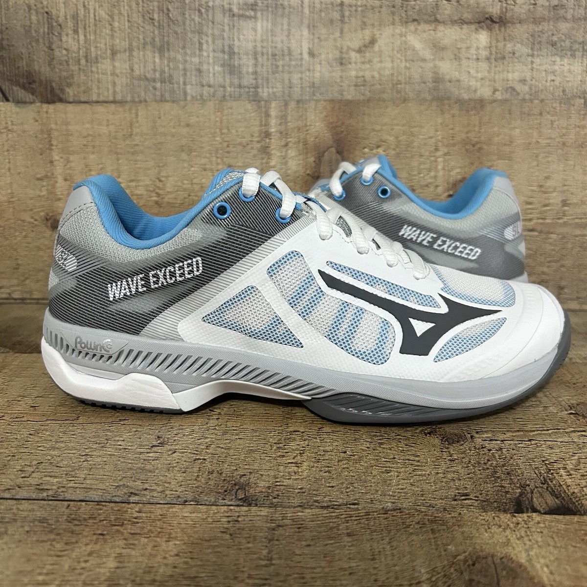 Mizuno Women's Size Wave Exceed SL AC Tennis Shoes White Grey