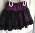 Cute Tutu Skirt Black , Purple, 2 Layer Dance Costume Halloween Girls — photo 4