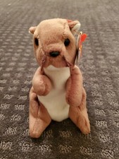 Retired Original Ty Beanie Baby Nuts The Squirrel Rare With Tag Errors 