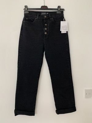 black roll up jeans