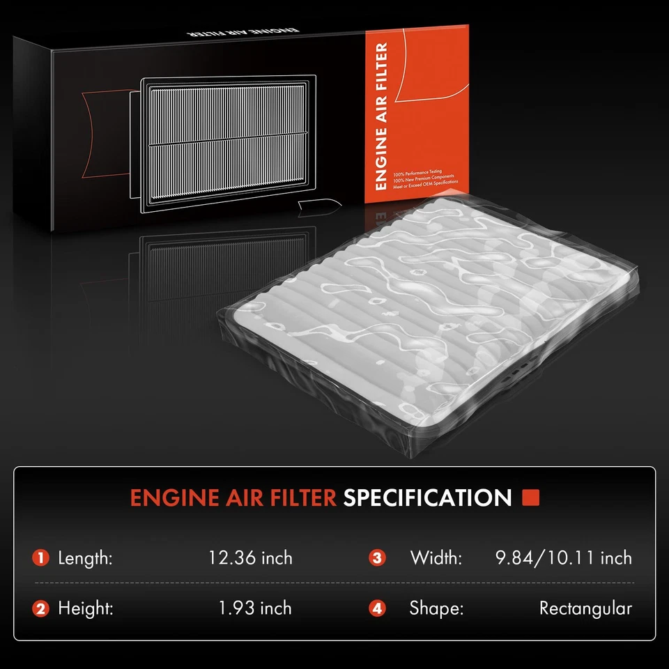 2 воздушных фильтра двигателя для Chevrolet Colorado GMC Canyon Hummer H3 H3T Isuzu i-290 - Изображение 2 из 4