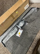 Sedelan Modern Linear Chandelier LED Pendant Light Fixture Black