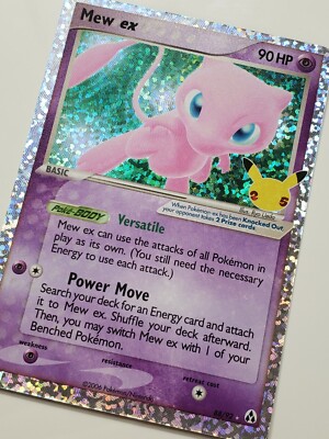 EX HOLO Mew 88/92 - NM / M - Pokemon 25th Celebrations Secret Rare