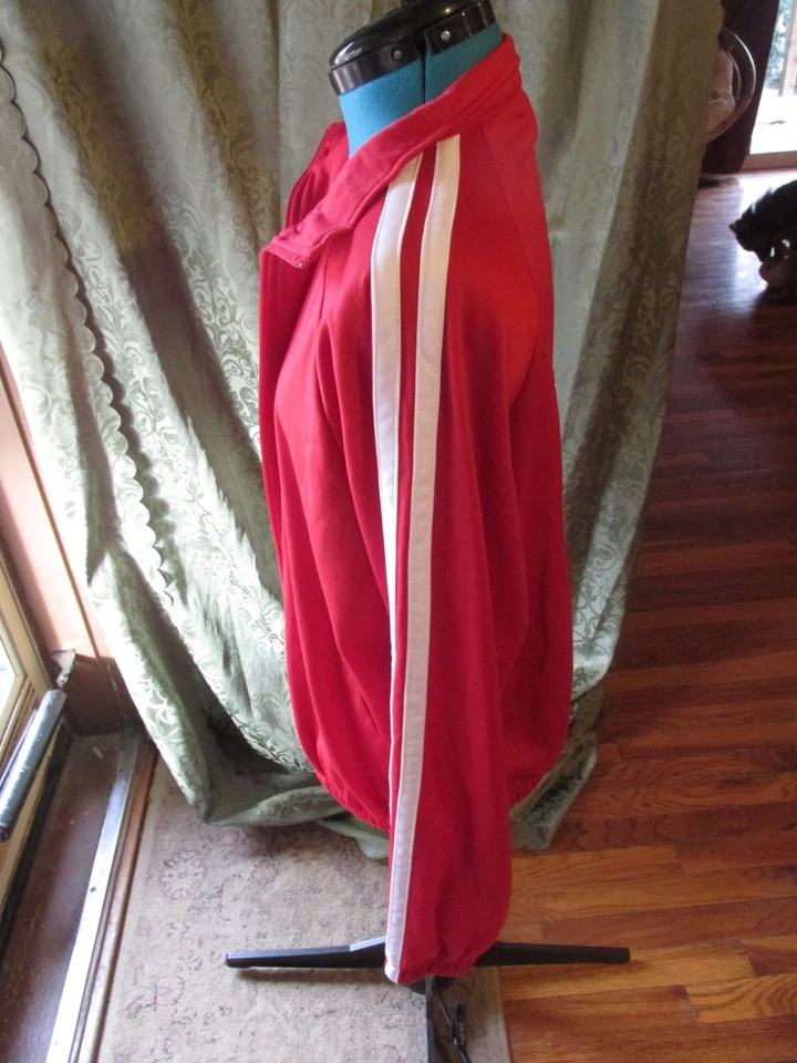 Casaco ou jaqueta de aquecimento Augusta serigrafia tamanho adulto pequeno vermelho branco fantasia - Imagem 4 de 4