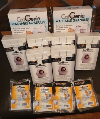CatGenie 120 Mega Supply Lot Sanisolution And Treatment Lot