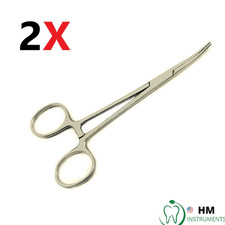 Kelly Hemostat Locking Forceps 14-cm Curved Surgical Dental Instruments CE.FREE.