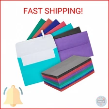 Best Paper Greetings 100 Pack Colored 4x6 Envelopes - A6 Multicolor Flat Paper 1