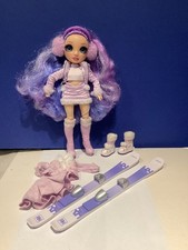 Rainbow High Violet Willow Winter Break Fashion Doll purple with outfits skis