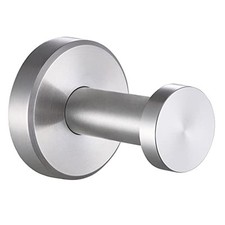 Robe Towel Hook SUS 304 Stainless Steel Round Utility Coat Brushed Nickel