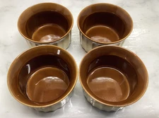 Housewares International Honey Dipped Custard Dishes 3 3/8” * 1 7/8”  set of 4