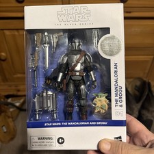 Star Wars Black Series Mandalorian And Grogu Deluxe First Edition Mint White Box