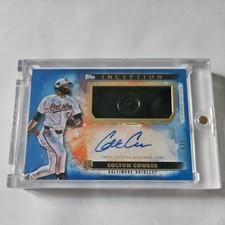 2024 Topps Inception Blue Colton Cowser RPA Rookie BUTTON PATCH AUTO RC /6