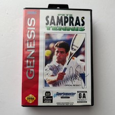 Pete Sampras Tennis (Sega Genesis, 1994) CIB Complete Box Game Manual Tested