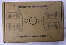 Wireless Voice Intercom Doorbell H8 External 1V2 Two-Way Intercom, White