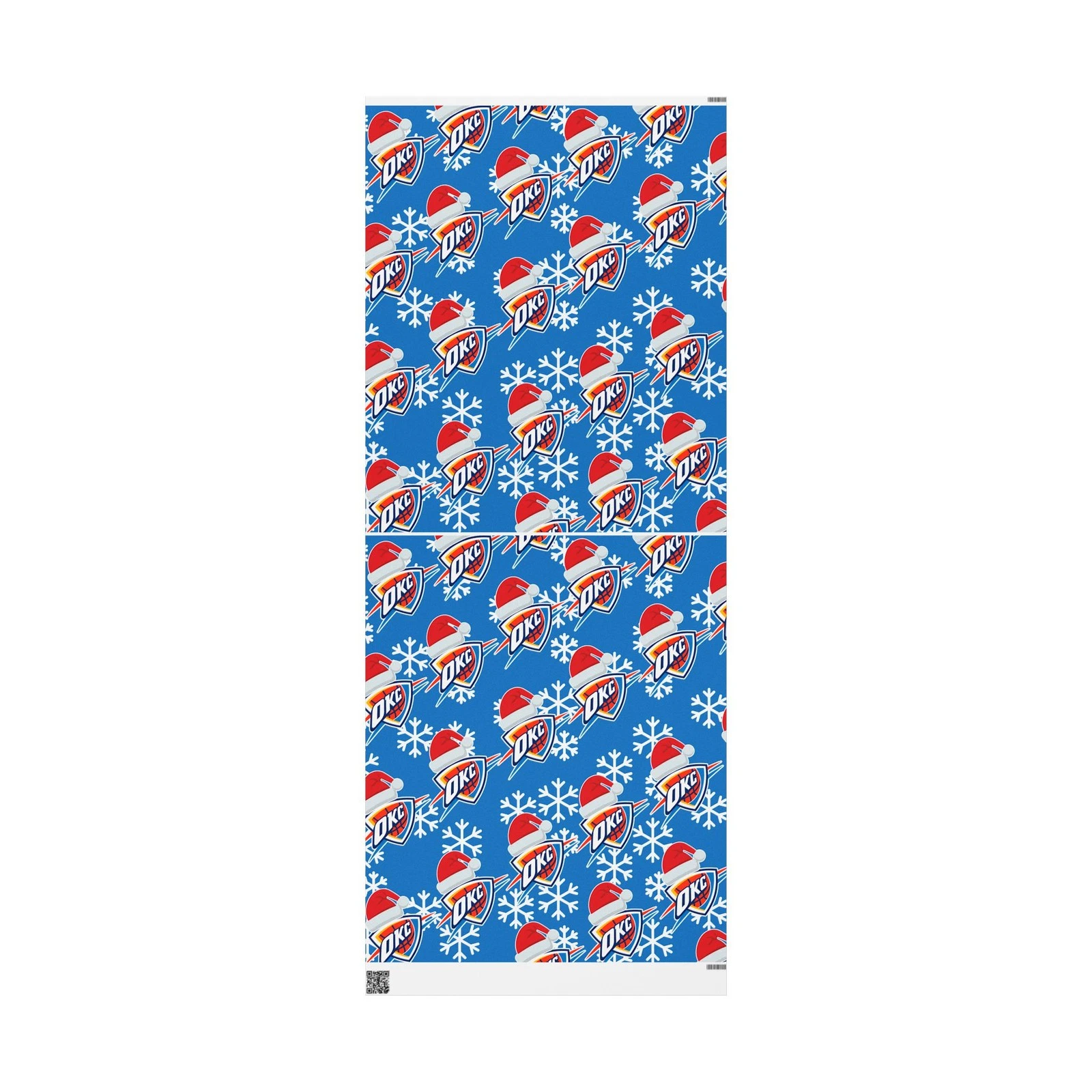 Oklahoma City Thunder Gift Wrapping Paper for Holidays Christmas