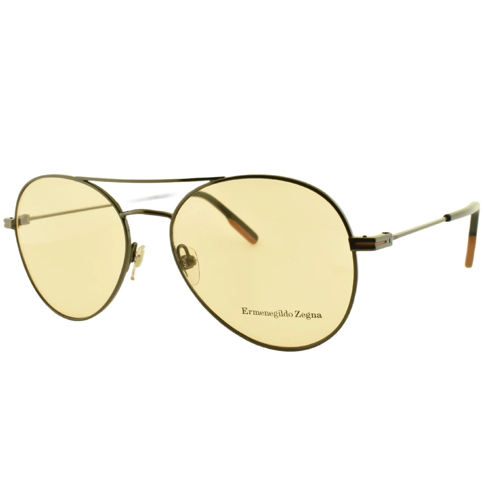 NEW!! ERMENEGILDO ZEGAN EZ5151 008 55-17-145 Grey Pilot Full Rim Mens Sunglasses - Image 2 of 4