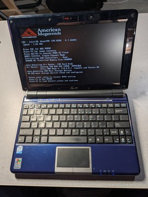 Lot of 2 ASUS EEE PC 1000HE Laptops 10-inch, WiFi, 2GB RAM 120gb SSD