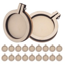 20er-Pack -Stickrahmen Aus , Rund, Kreuzrahmen, Holzrahmen, Pr&auml;sentatio7900