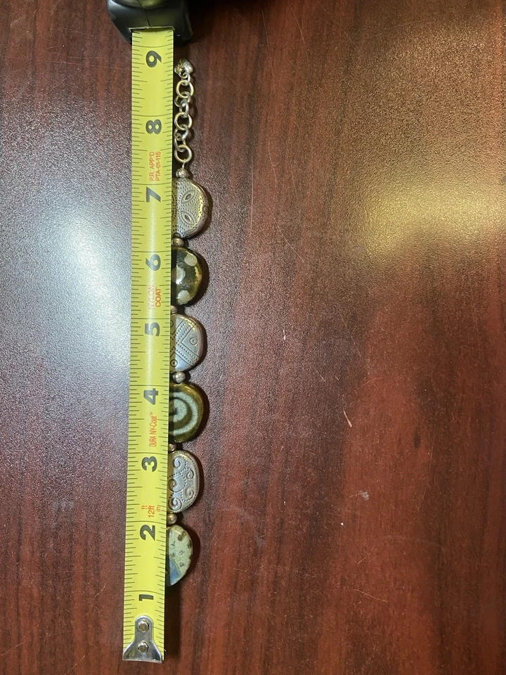 Conjunto de joias folheadas a pedra e prata Brighton Kazuri Quênia (CONJUNTO DE 3 PEÇAS) - Imagem 3 de 4