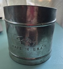 1950's Vintage Foley Small Size 4" Aluminum Flour Sifter 2 Cup Made in USA