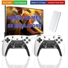 Wireless Retro Game Console Stick with 40000 Games, Video Game Console 23 E...