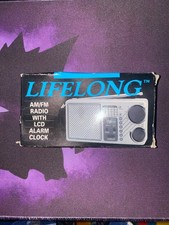 Vintage LIFELONG Portable AM FM Radio Model 845 LCD Alarm Clock Instructions