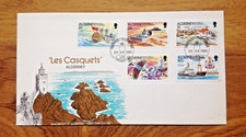 GB  ALDERNEY 1991 Les Casquets First Day Cover Unaddressed. Free UK P&P