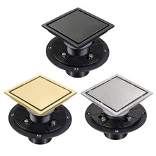 Steel Square Drain 4 Inch Strainer Basket for Bathroom Renovations Projects
