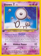 Unown [B] 1st Edition [N3 - 39/64] LP PokemonNeo Revelation