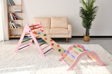 Triangle Set Montessori Toddler Climbing Toys Indoor, Foldable Climbing
