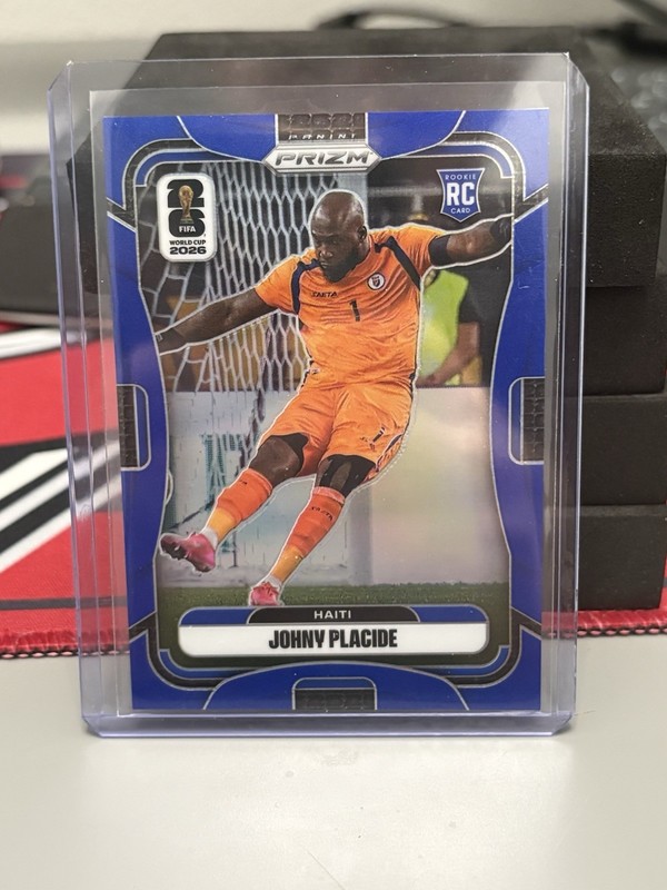 2026 Panini Prizm World Cup Johny Placide Rookie RC Blue Prizm # /40 Haiti True
